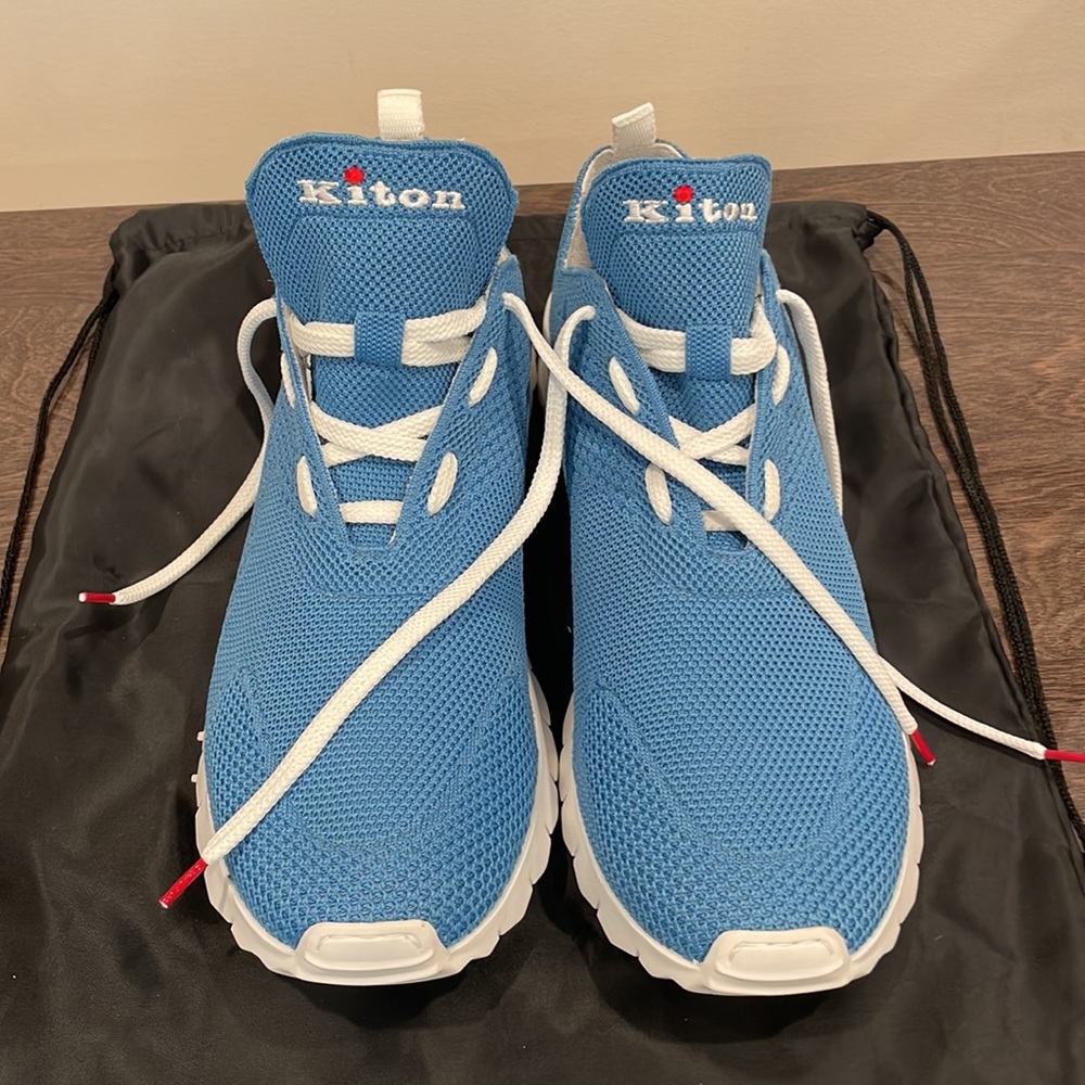 New Kiton stretch-cotton sneakers.